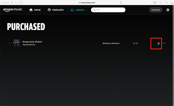 download purchased songs via Amazon Music web | Download Amazon Music to USB Drive