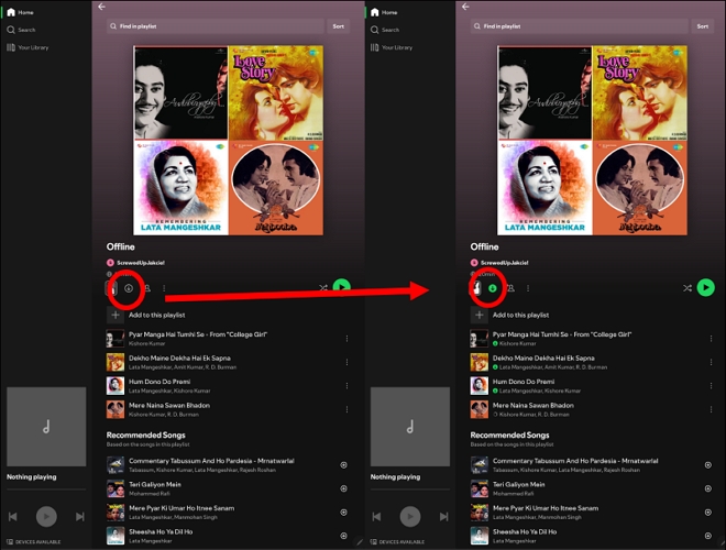 tap Erase iPad | Download Songs from Spotify on iPad