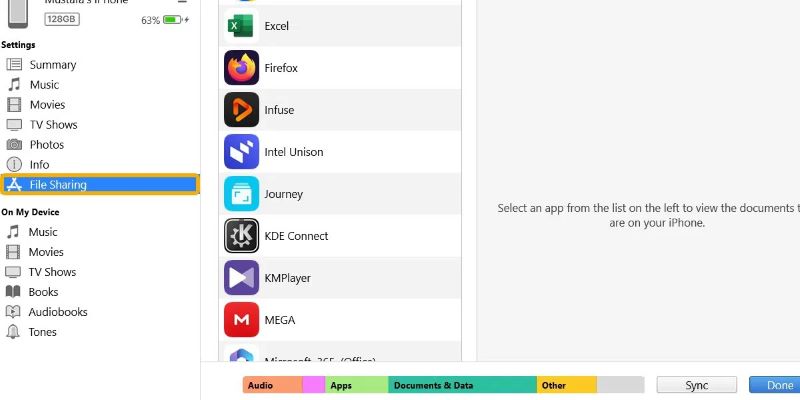 tap File Sharing | Download Songs from Spotify on iPad